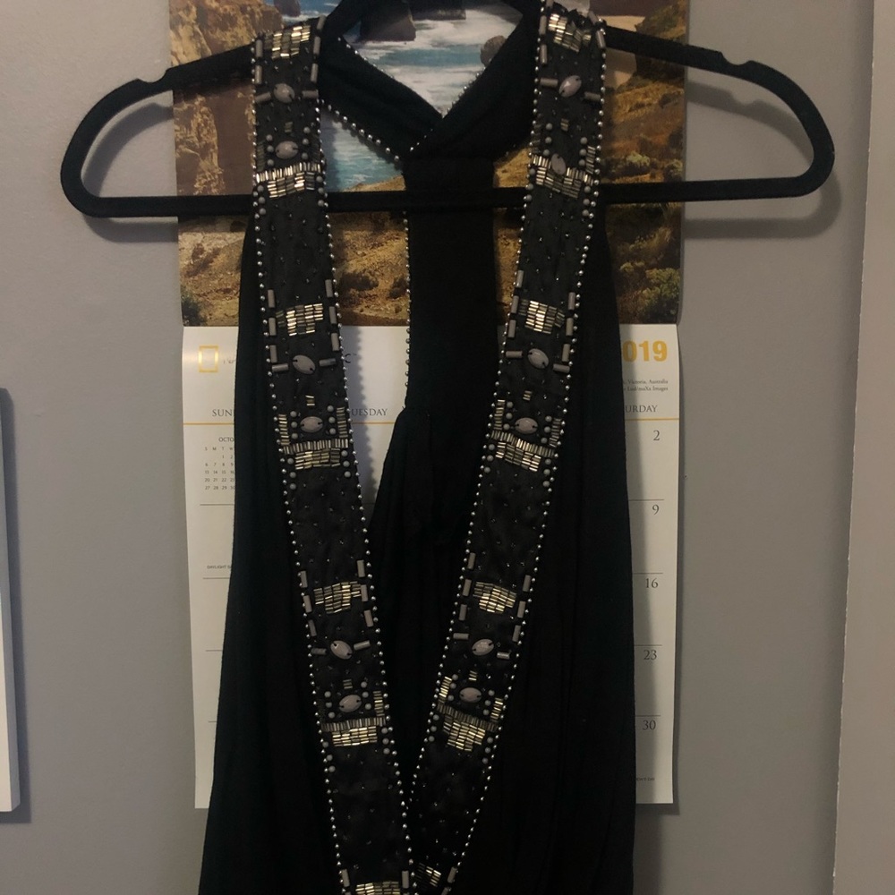 Black Buckle blouse